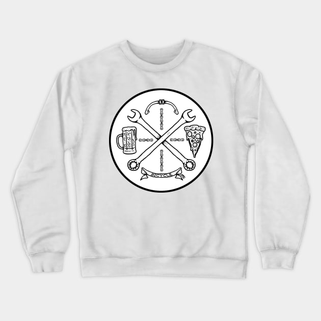 Bike Life Crewneck Sweatshirt by CharlieWizzard